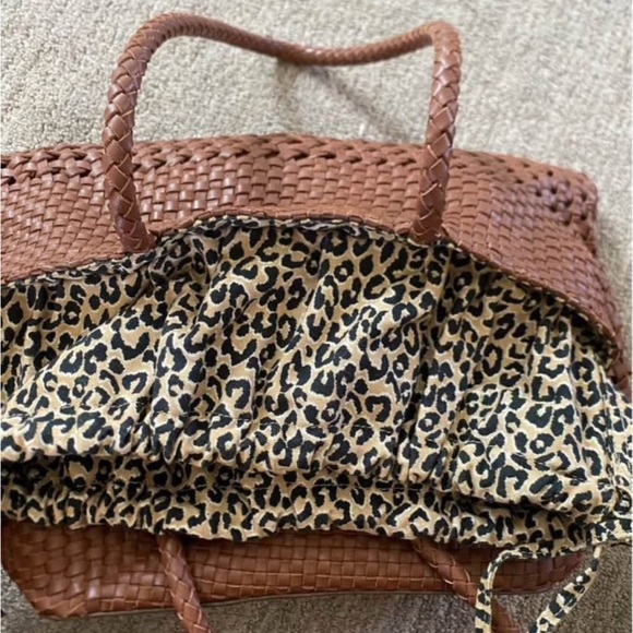 Woven brown leather Tote Bag - Picture 3 of 7